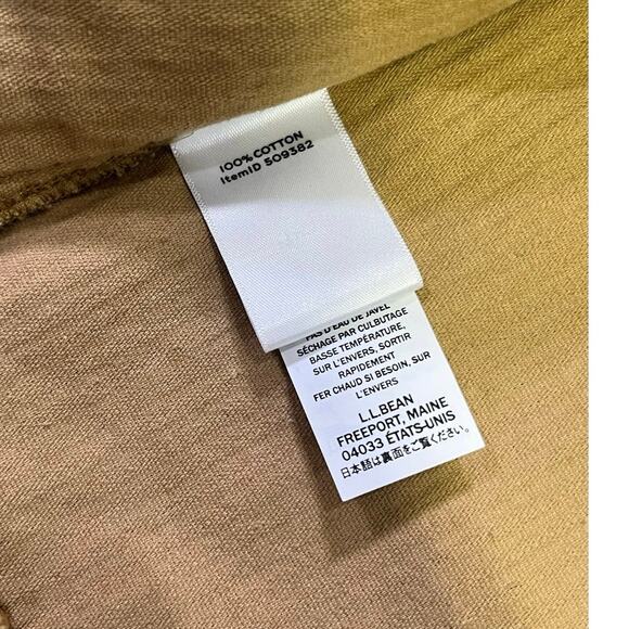 L.L. Bean Signature Classic Corduroy Chore Jacket, Button-Up Beige,‎ Women’s M - Picture 5 of 8